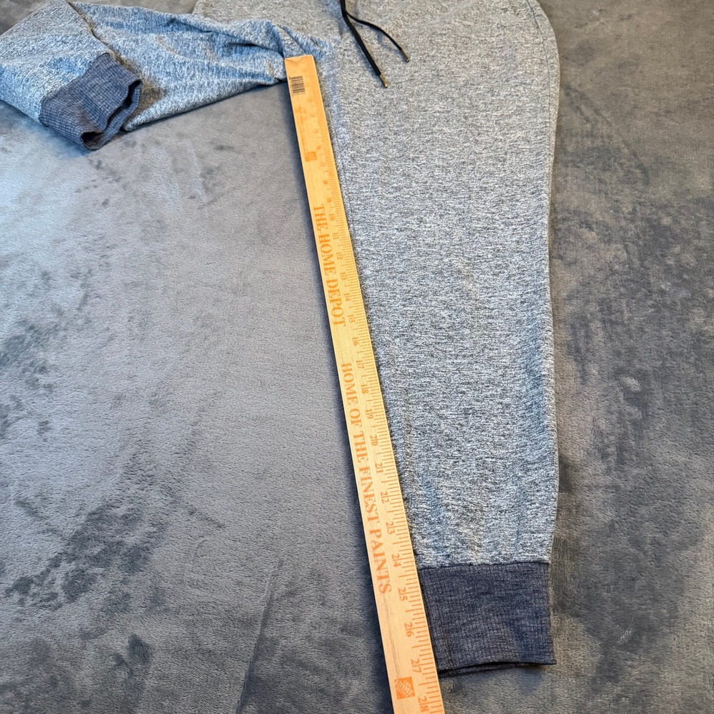 Athleta Gray Space Dye Joggers Womens Medium Blue Waistband Activewear 31x27" - Picture 7 of 10